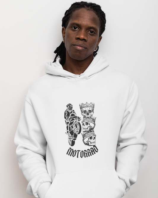 Motorrad Skull - Classic Hoodie