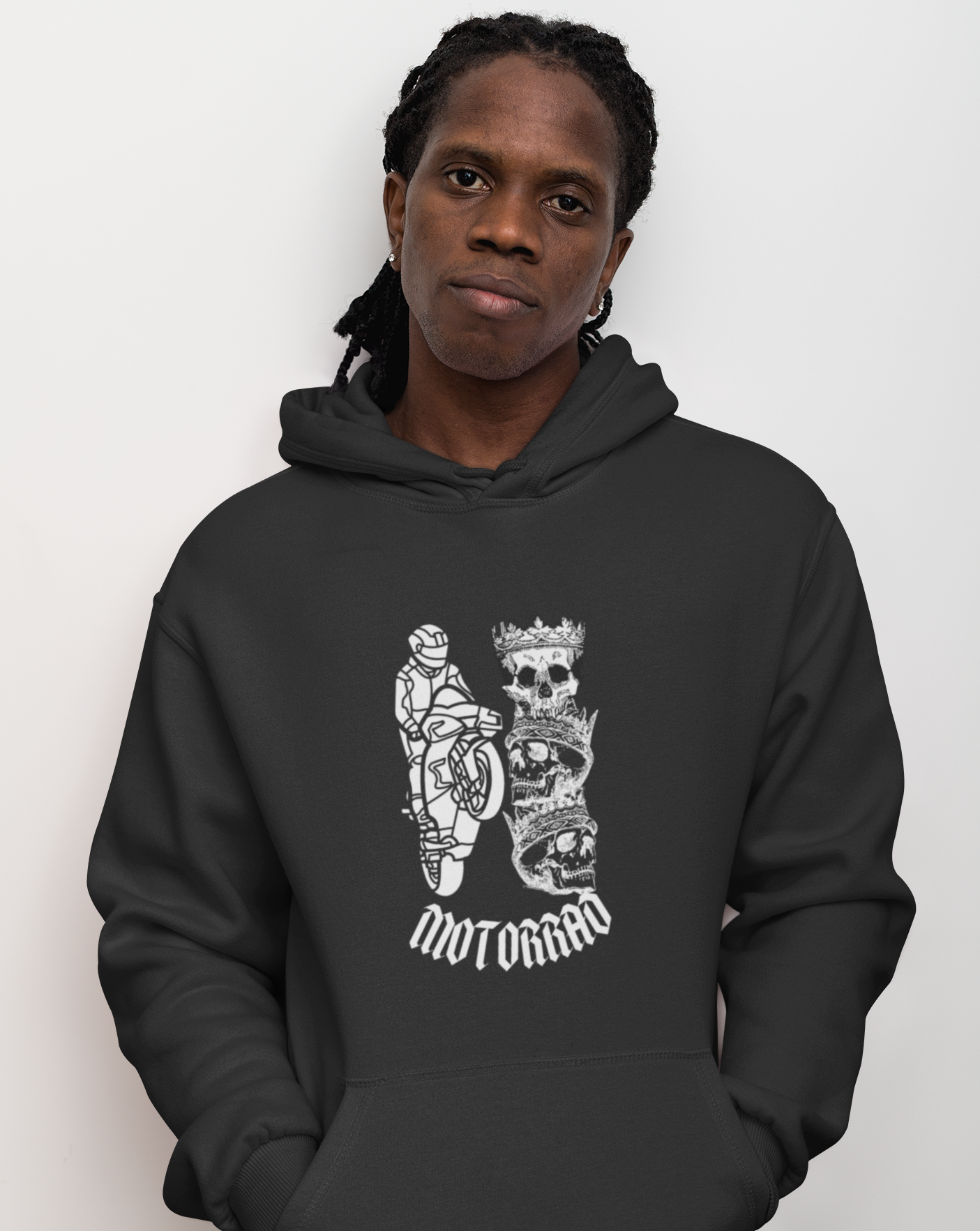 Motorrad Skull - Classic Hoodie